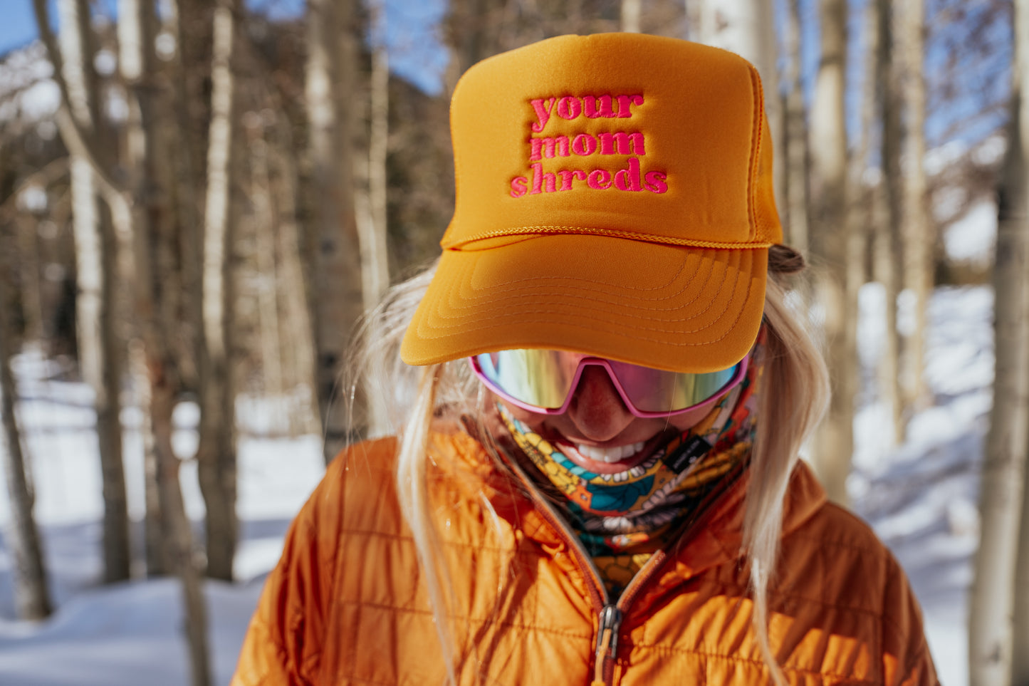 Your Mom Shreds Trucker Hat - "Yeww Yellow"