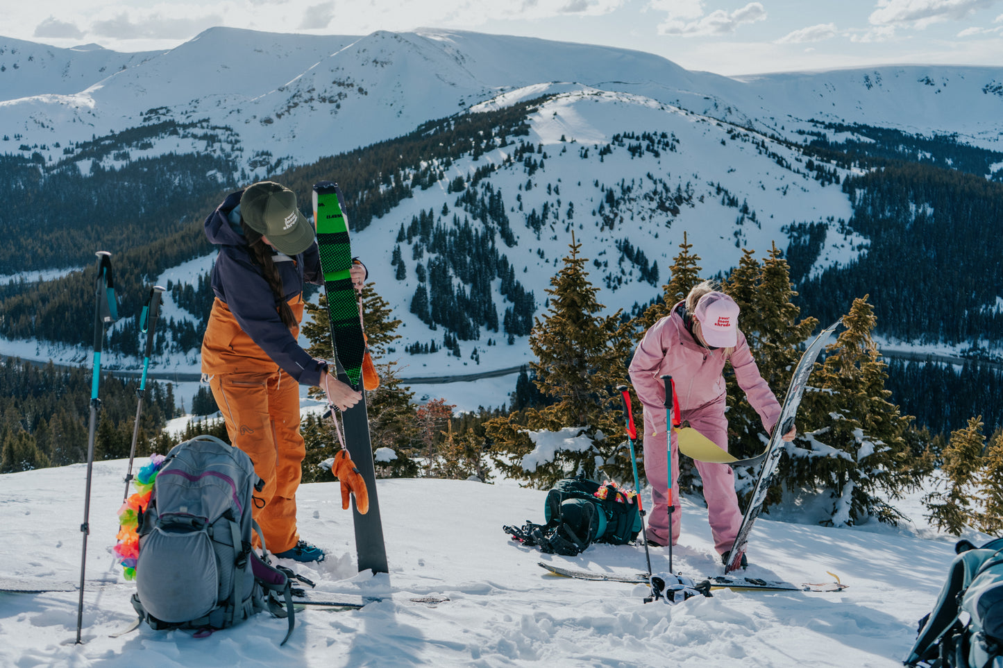 Your Mom Shreds Evergreen Trucker Hat - "Glades"