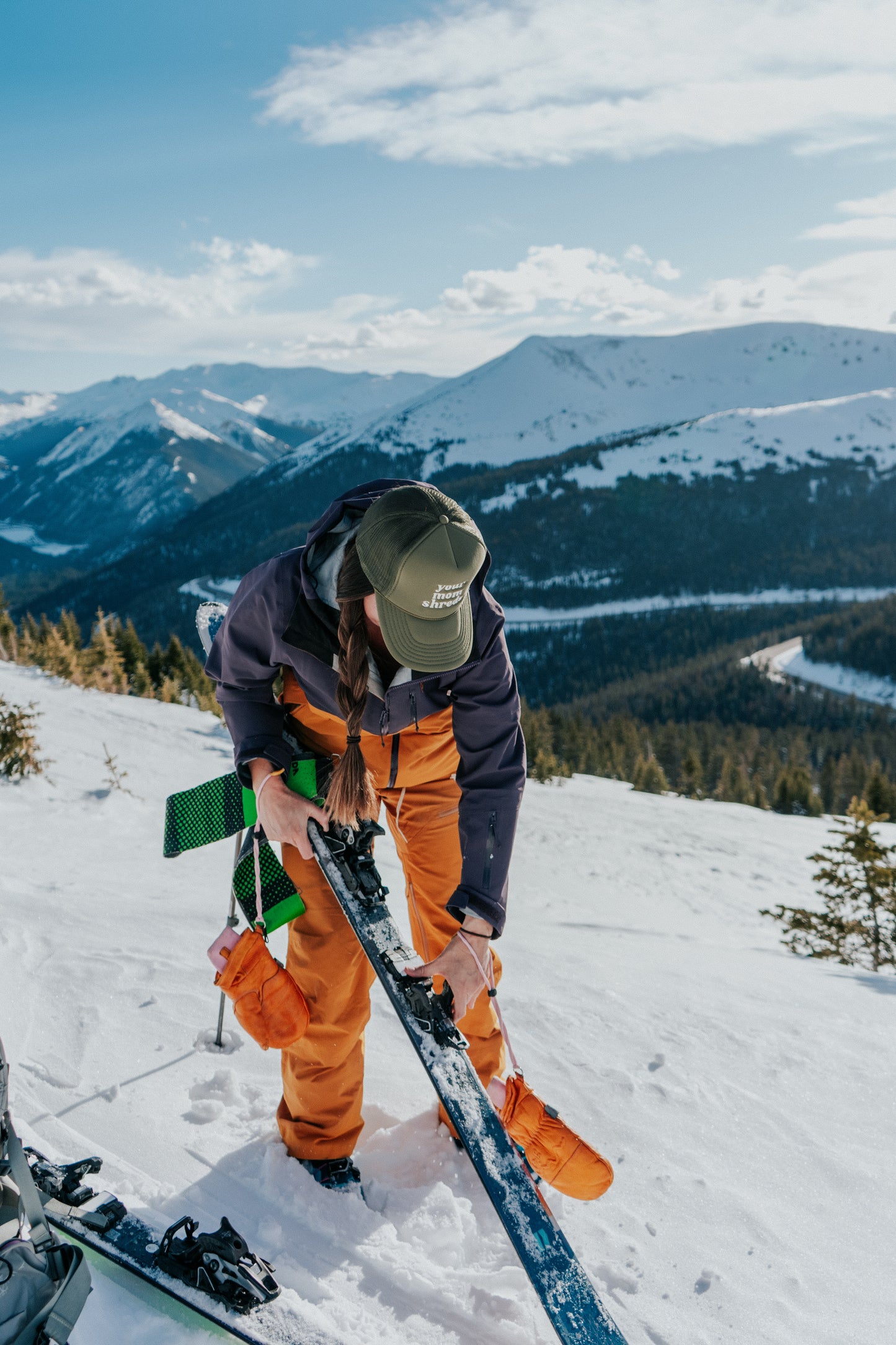 Your Mom Shreds Evergreen Trucker Hat - "Glades"