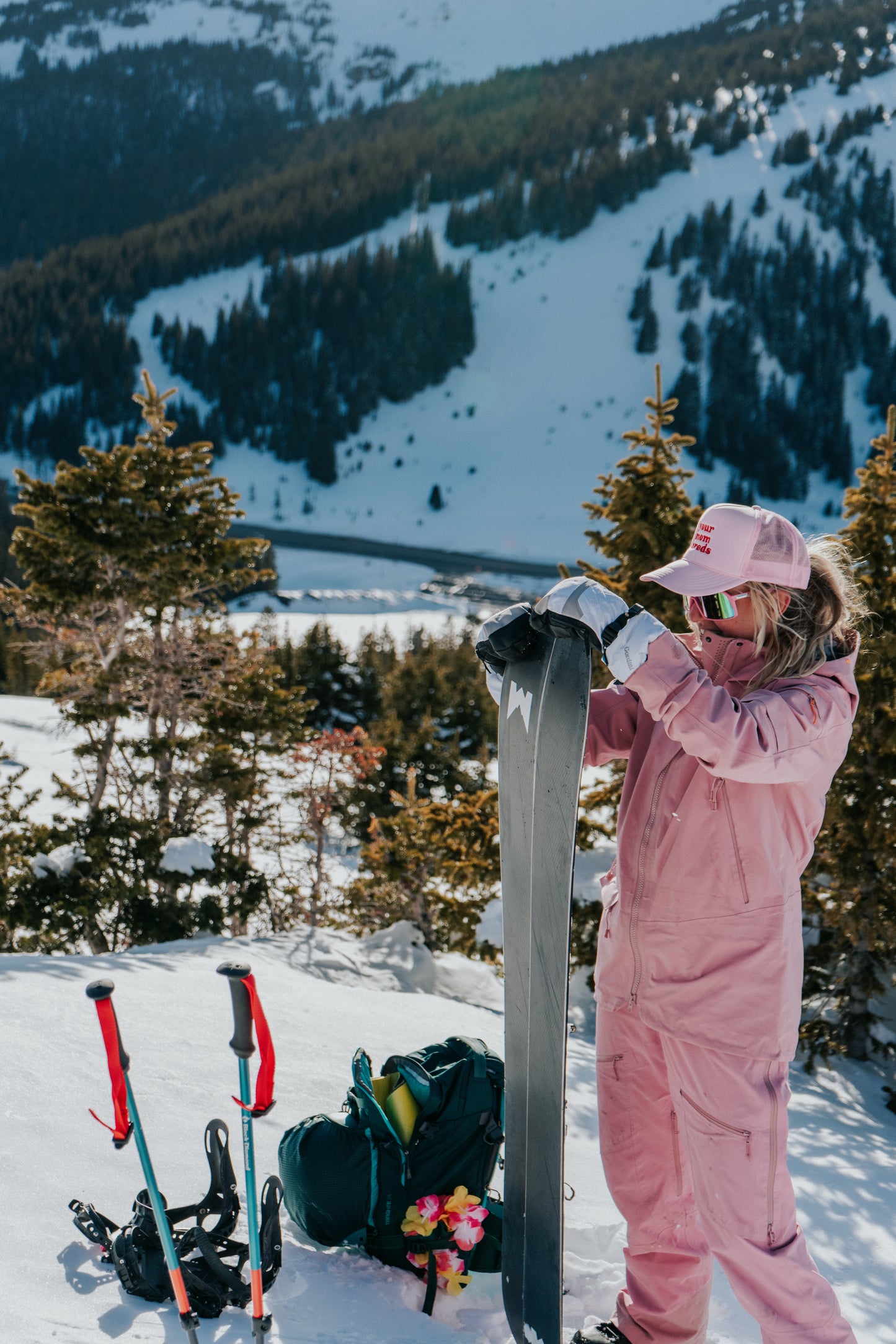 Your Mom Shreds Pink Trucker Hat - "Hot Laps"