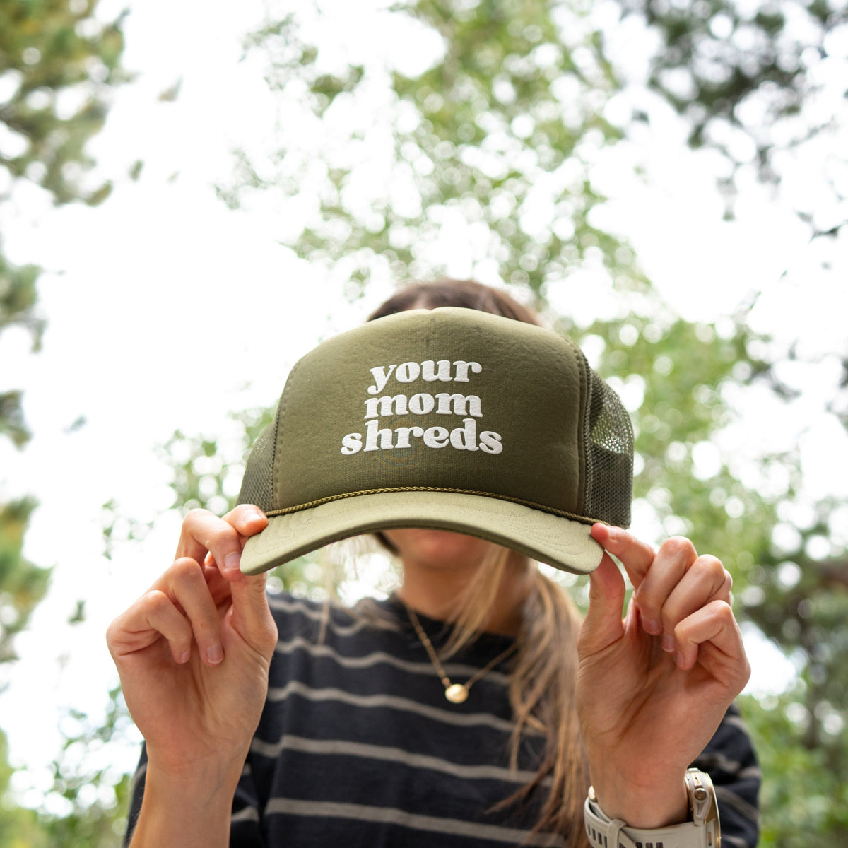 Your Mom Shreds Printed Trucker Hats